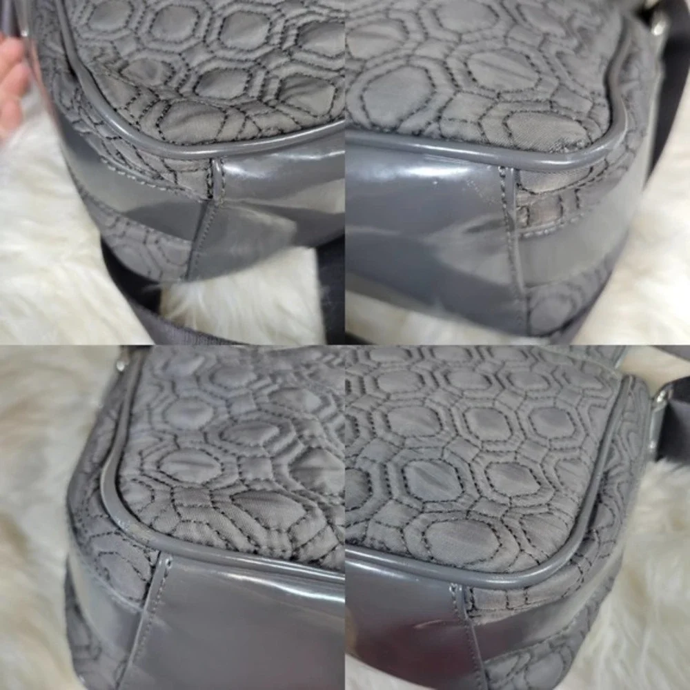 Vera Bradley Solid Gray Crossbody Messenger Bag - Picture 8 of 8